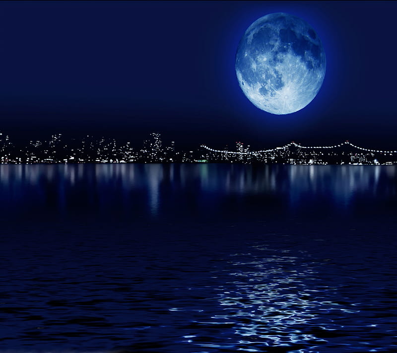 Blue Moon, HD wallpaper