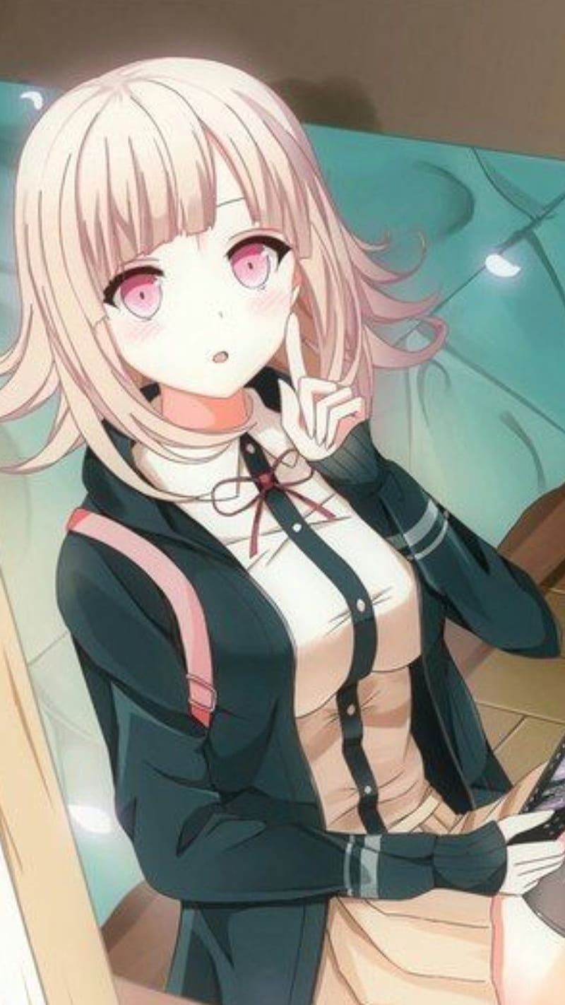 Chiaki nanami , danganronpa, game, girl, HD phone wallpaper