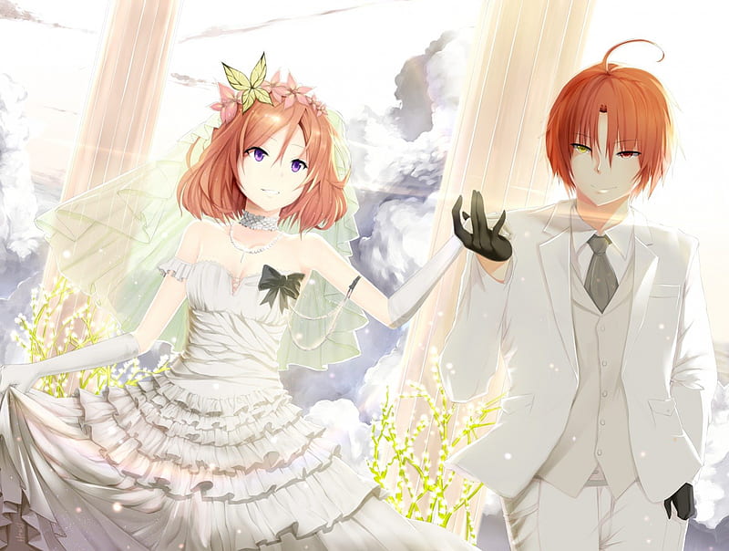  Couple  pretty dress guy bride sweet nice groom anime love  anime girl HD wallpaper  Peakpx