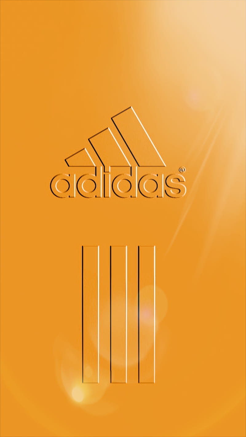 Adidas, logo, naranja, Fondo pantalla teléfono HD | Peakpx