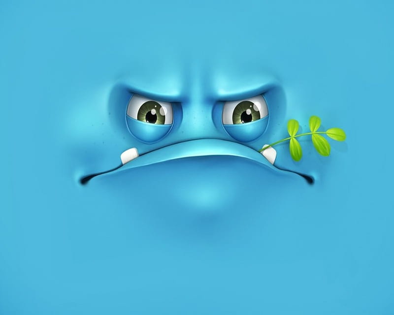 Angry monster, cartoon, cool, entertainment, face, funny, new, HD wallpaper  | Peakpx