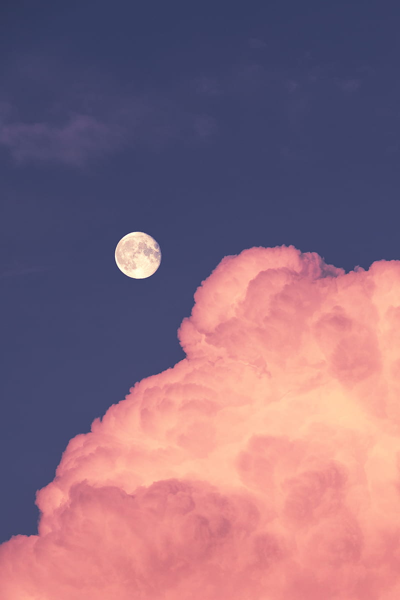 Clouds and the moon at night Wallpaper 2k Quad HD ID:4468