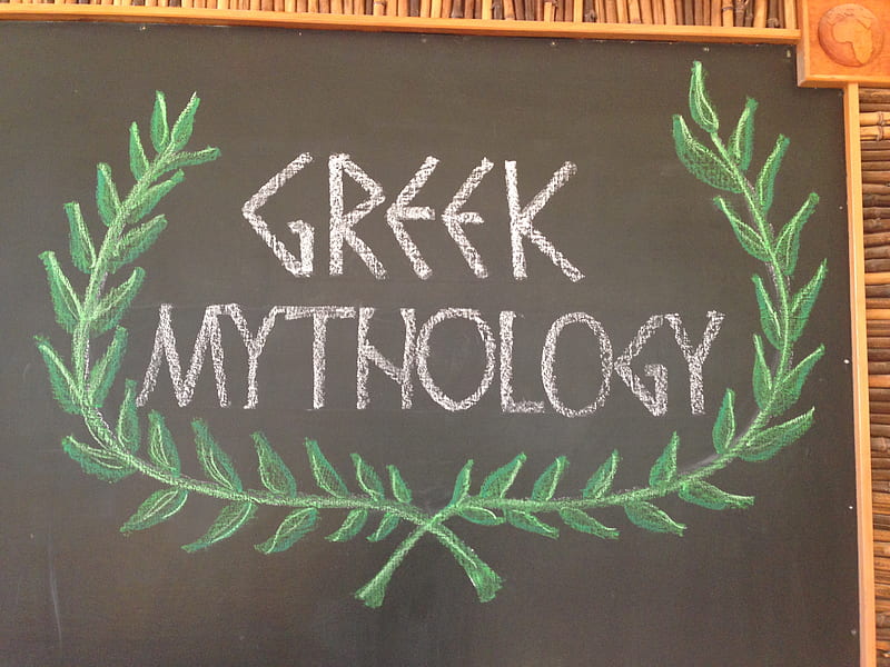 greek mythology, blackboard, chalk, greek, mythology, HD wallpaper