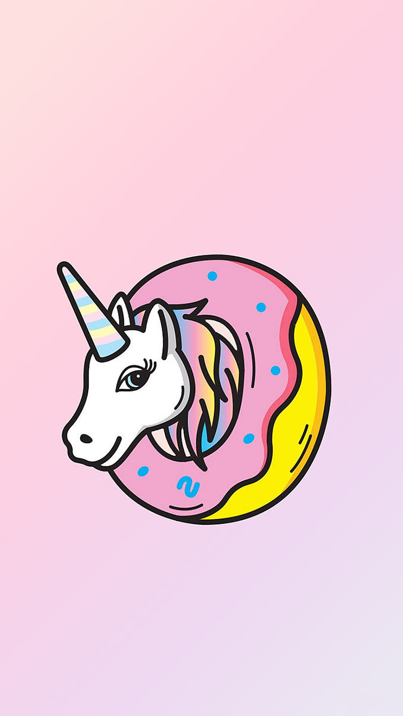 Unicorn, cartoon, HD phone wallpaper