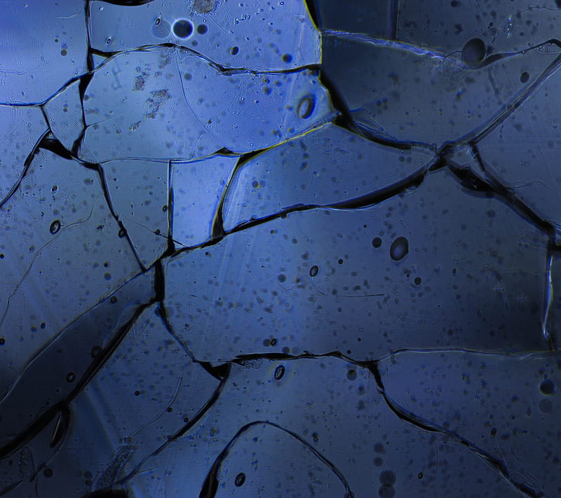 Glass 3, blue, bubbles, crackle, dark, glass, light, sky, HD wallpaper