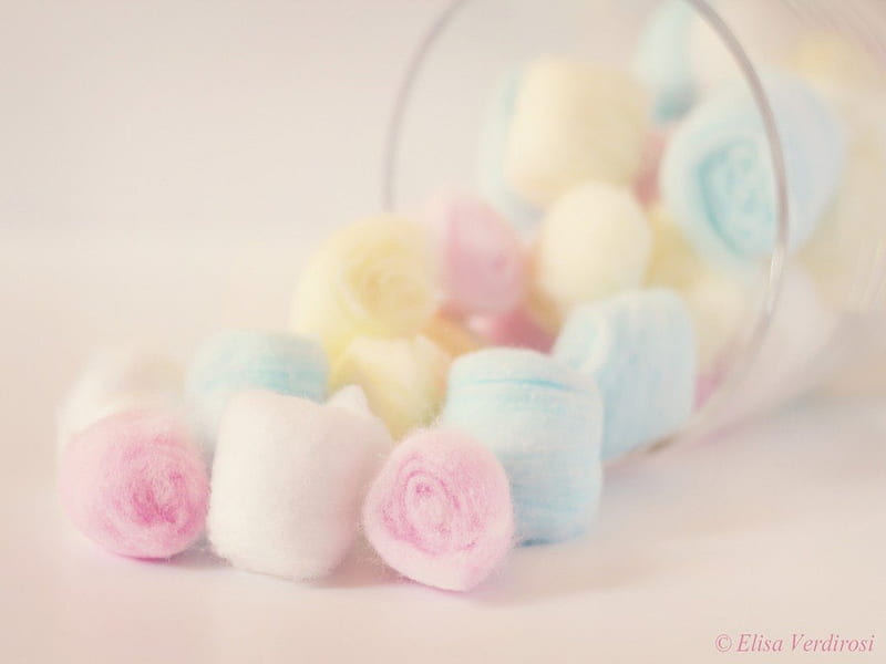 Cotton Candy, candy, colors, soft, cotton, HD wallpaper
