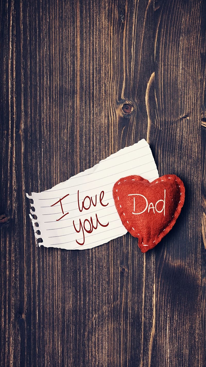 I Love You Mom Dad, i love dad, dad, HD phone wallpaper