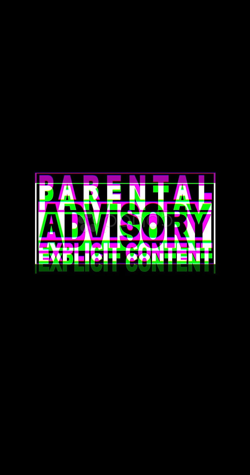 3d black, advisory, content, explicit, parental, simple, HD phone wallpaper