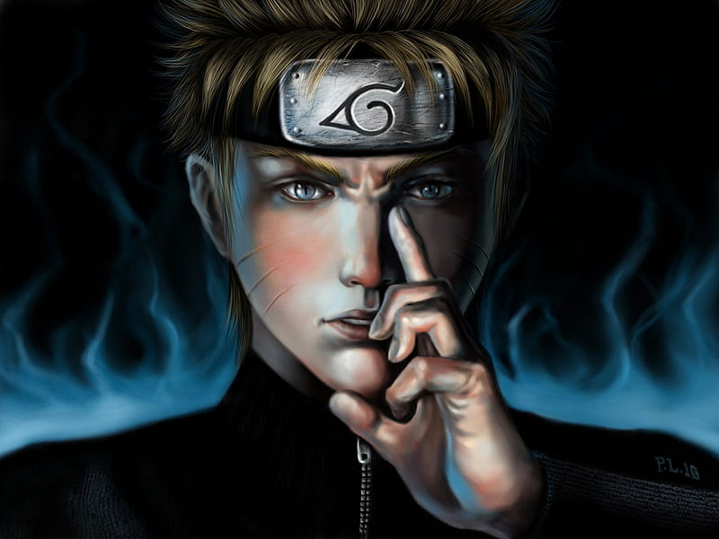 Uzumaki Naruto, naruto, cg, guy, naruto shippuuden, naruto shippuden, naruto uzumaki, anime, handsome, realistic, ninja, male, black, short hair, boy, 3d, dark, headband, shippuden, HD wallpaper