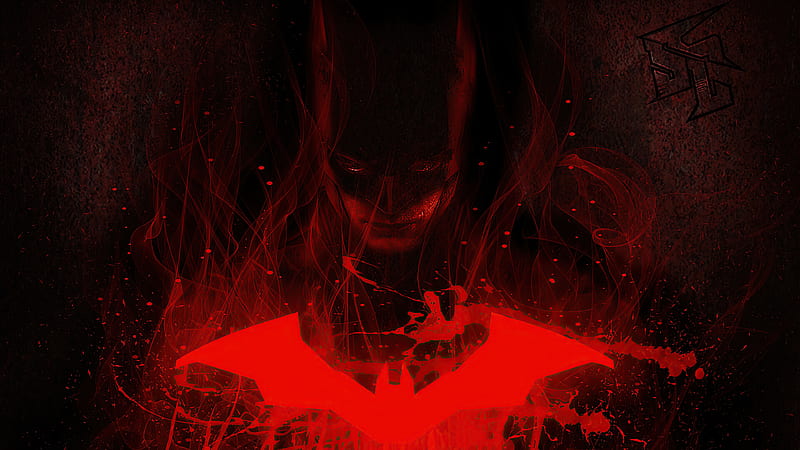 The Batman Red , batman, superheroes, artist, artwork, artstation, HD wallpaper