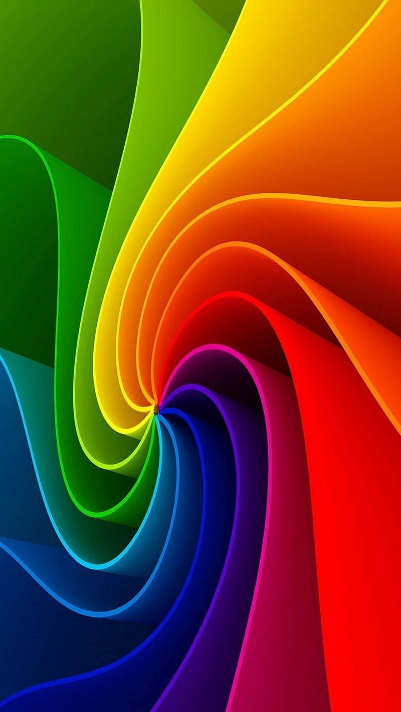 Rainbow Pinwheel, colorful, HD phone wallpaper