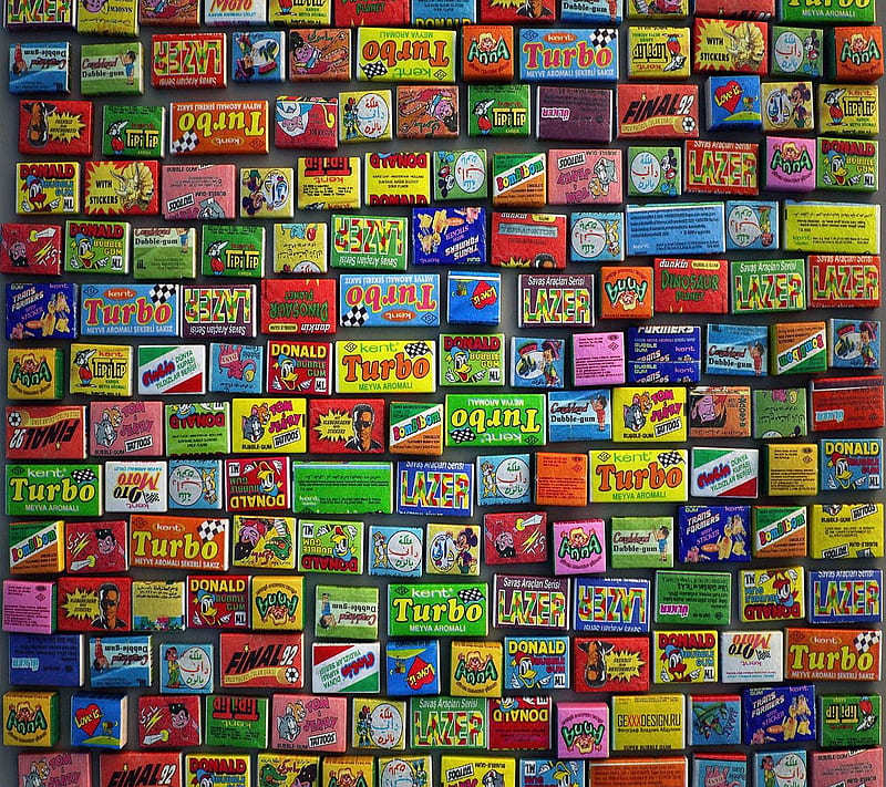 Gum, colors, HD wallpaper