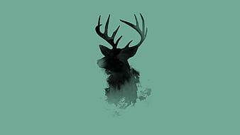 Deer Abstract Digital Art 8K Wallpaper #4.331