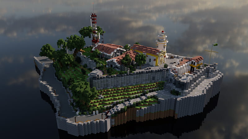 Minecraft Island Fortress Interior! 