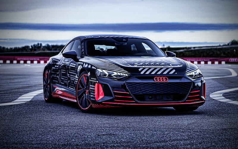 Audi RS e-tron GT raceway, 2021 cars, supercars, electric cars, Audi, HD wallpaper