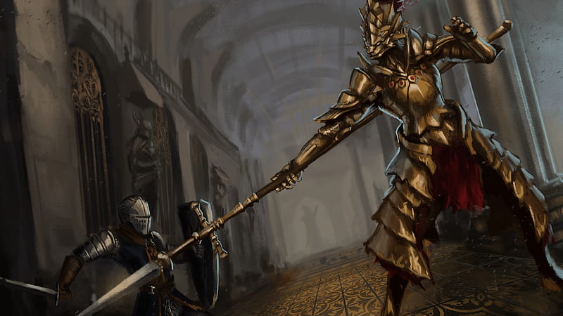 Dark Souls Knight Shield Sword Games, HD wallpaper