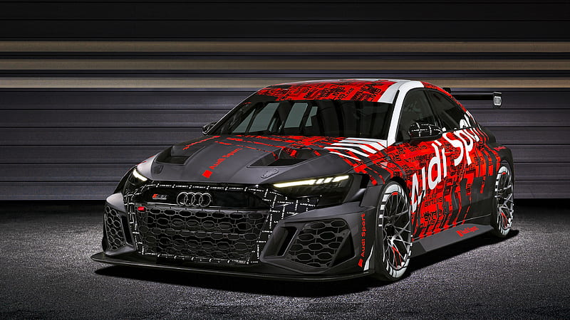 Audi, Audi RS3 LMS, Car, Race Car, Sport Car, Sportback, Two-Toned Car, HD wallpaper