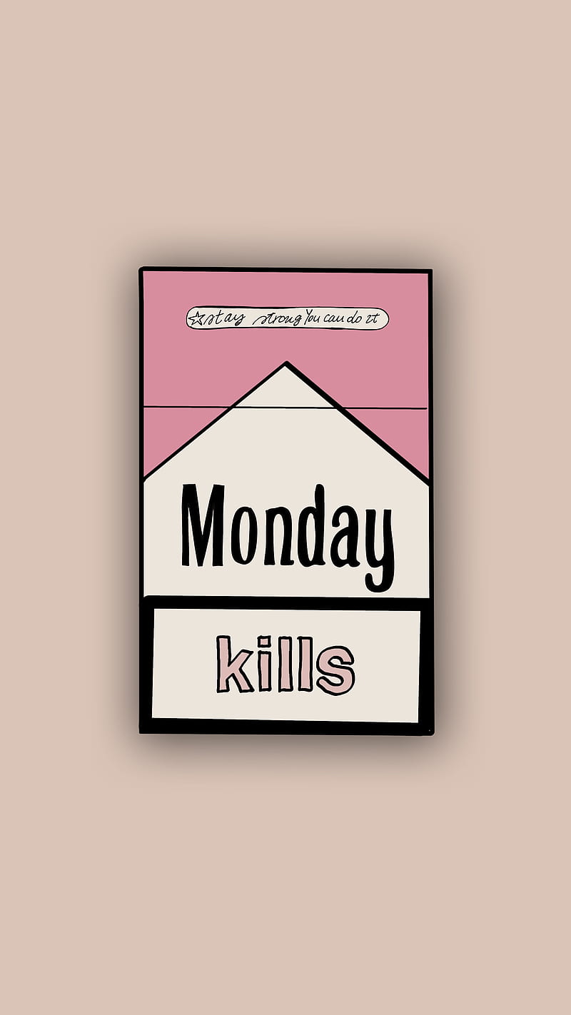 Monday kills fun, day, drawing, fun, funny, illustrative, monday, mondays,  mood, HD phone wallpaper | Peakpx