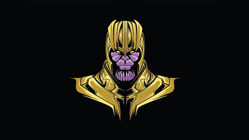 Thanos Minimal, HD wallpaper | Peakpx