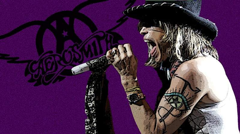 Steven Tyler, wings, purple, rock, Aerosmith, Scream, HD wallpaper