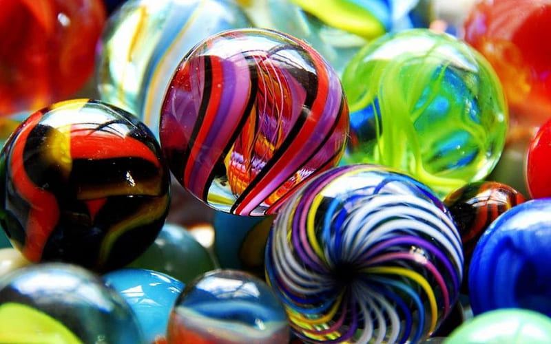 Marbles II., colorful, abstract, glass, graphy, colours, marbles, toys, HD wallpaper