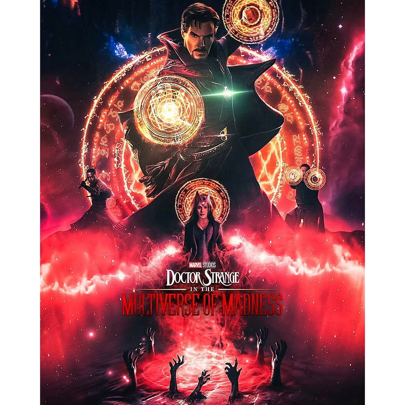 MultiverseOfMadness, avengers, darkest, doctor strange, first scare movie, marvel, multiverse of madness, new, phase 5, scarlett witch, strong, HD phone wallpaper
