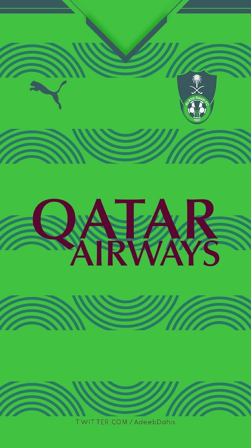 AlAhli Fc Kit, puma, qatar airways, saudi, somh, t-shirt, HD phone wallpaper