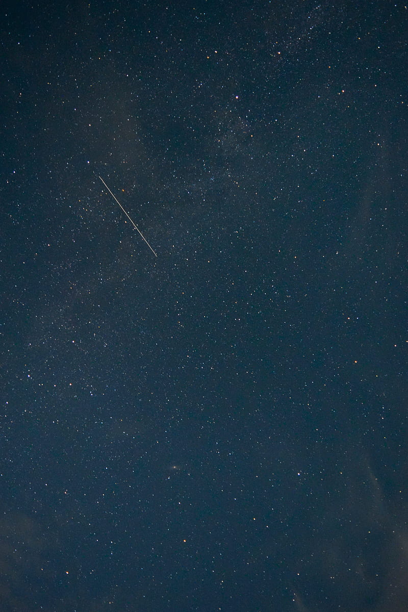 shooting star, black, colors, green, night, plain, sky, solid, space, star, stars, HD phone wallpaper