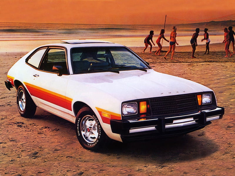ford pinto, beach, coupe, pinto, ford, HD wallpaper
