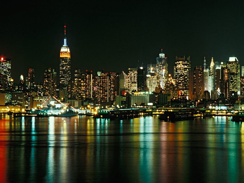 New York City Skyline as Seen From Weehawken New Jersey, castles, cityscapes, HD wallpaper