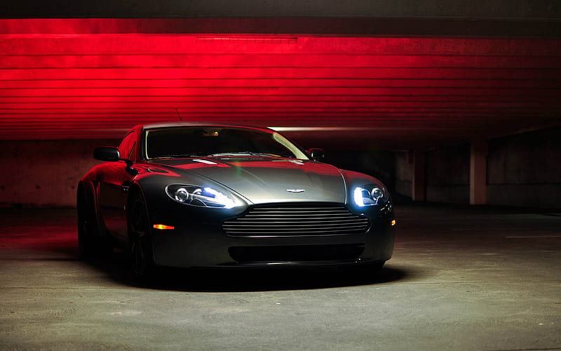 Aston Martin Vantage Lights, aston-martin, carros, HD wallpaper