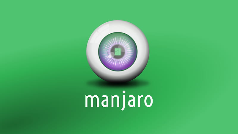 Manjaro Linux Green : Eyeball, manjaro, linux, 3D, eye, HD wallpaper