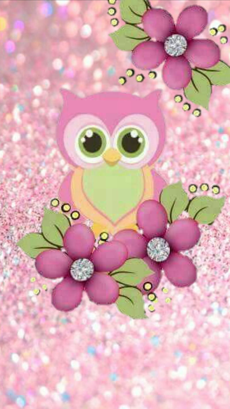 Pink Owl, cartoon, animation, ullu, HD phone wallpaper | Peakpx
