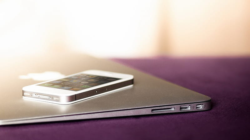 iphone 5 macbook-Brand, HD wallpaper