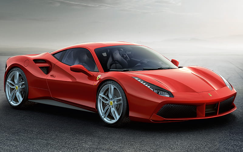 2016 Ferrari 488 GTB, Coupe, Turbo, V8, car, HD wallpaper