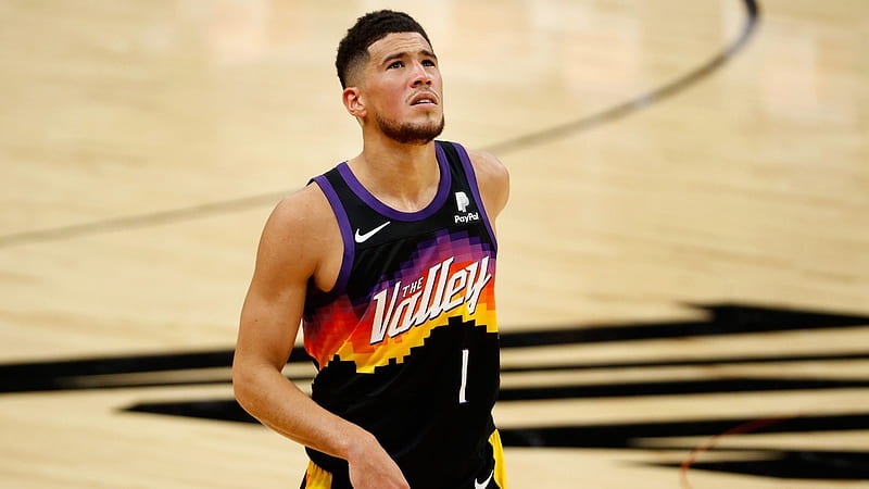 Devin Booker rocks this Lakers sweatshirt before the AllStar Game  Devin  booker Basketball photos Basketball photography