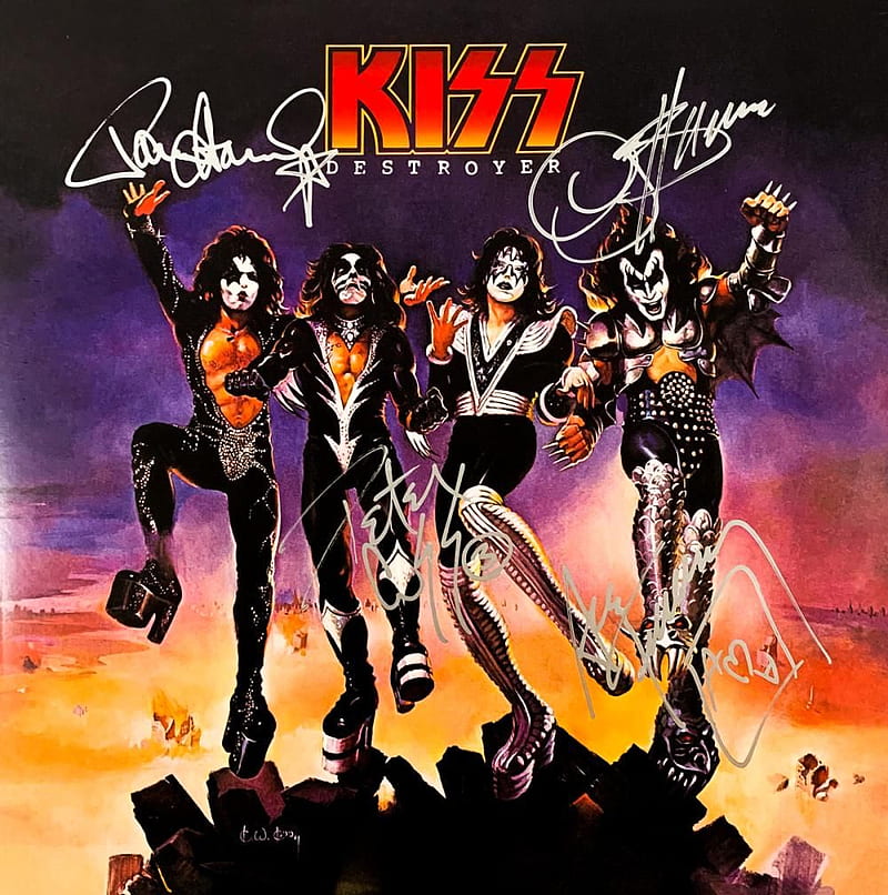 Sold Price:. Rock album covers, Kiss artwork, Kiss band, Kiss Destroyer, HD phone wallpaper