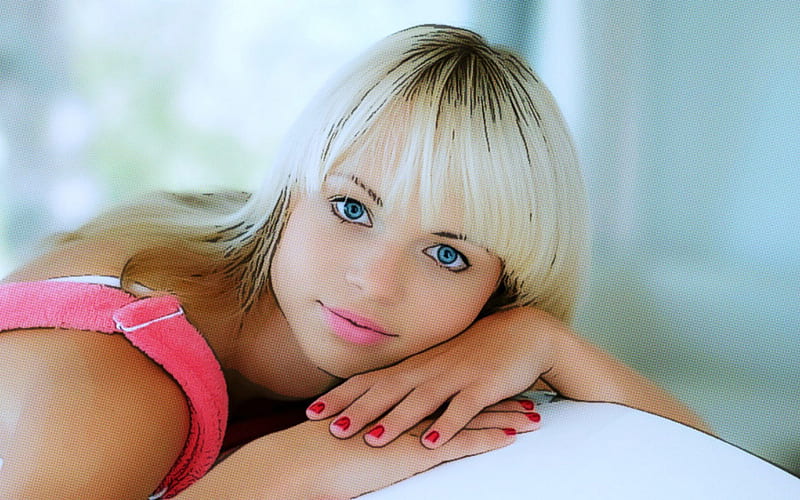 Blue Eyed Blonde ~ Nomi Artistic Blonde Model Blue Eyes Hd Wallpaper Peakpx