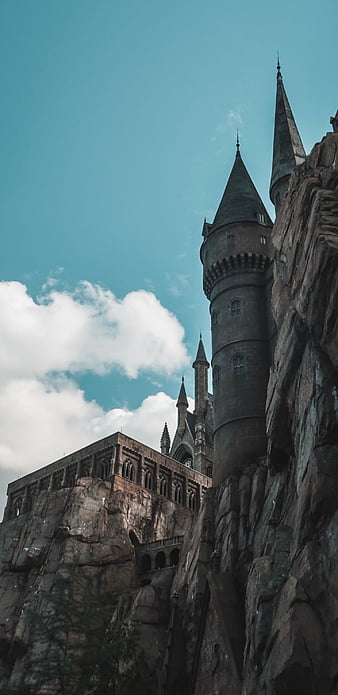 Hogwarts, aesthetic, castle, harry potter, magic, pastel, HD phone ...