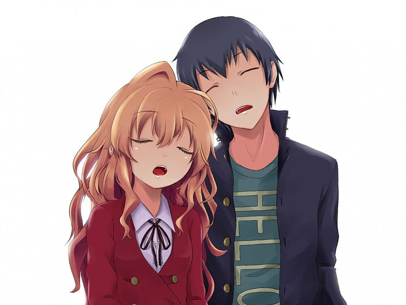 Toradora!, ami, ryuji, girlfriend, minori, love, anime, flowers, long hair, toradora, yusaku, time, black, sexy, cute, school, heart, white, internet radio show, taiga, video games, boyfriend, small, kiss, light, friends, school uniforms, broken, novel, manga, clock, fun, smile, girl, dark, HD wallpaper