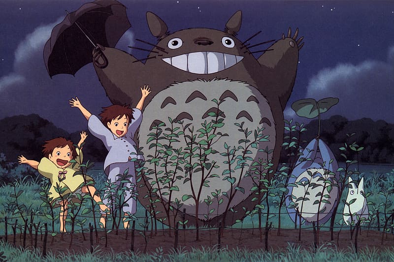 Anime, Mini Totoro (My Neighbor Totoro), Mei Kusakabe, Satsuki Kusakabe, Totoro (My Neighbor Totoro), My Neighbor Totoro, HD wallpaper