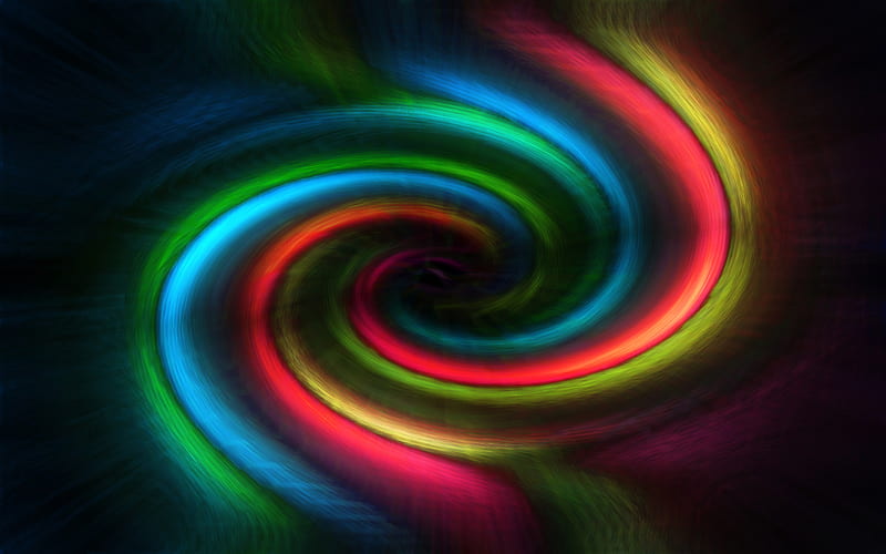 room com Color Swirl 5 by kano89 1920x1200jpg, colorful, neon, swirl, wild, HD wallpaper