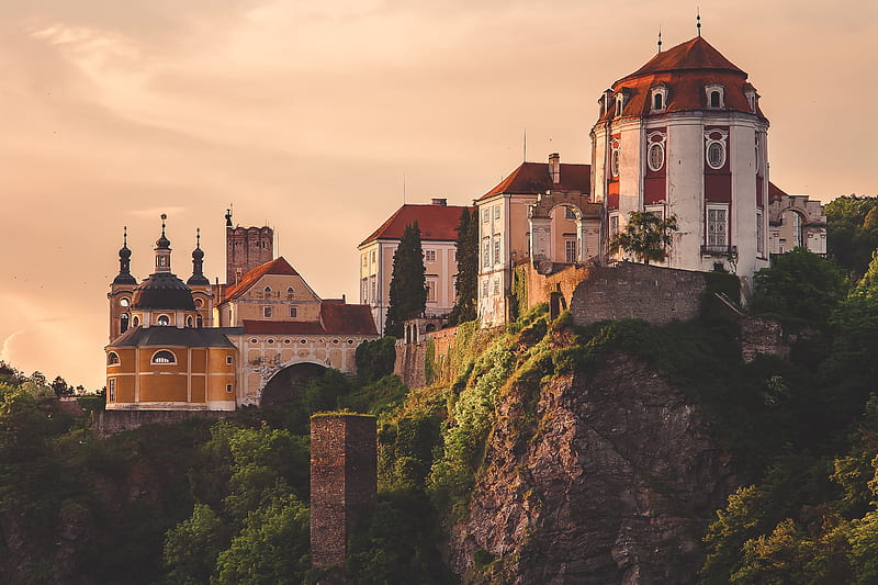 Castles, Castle, Architecture, Czech Republic, Rock, HD wallpaper