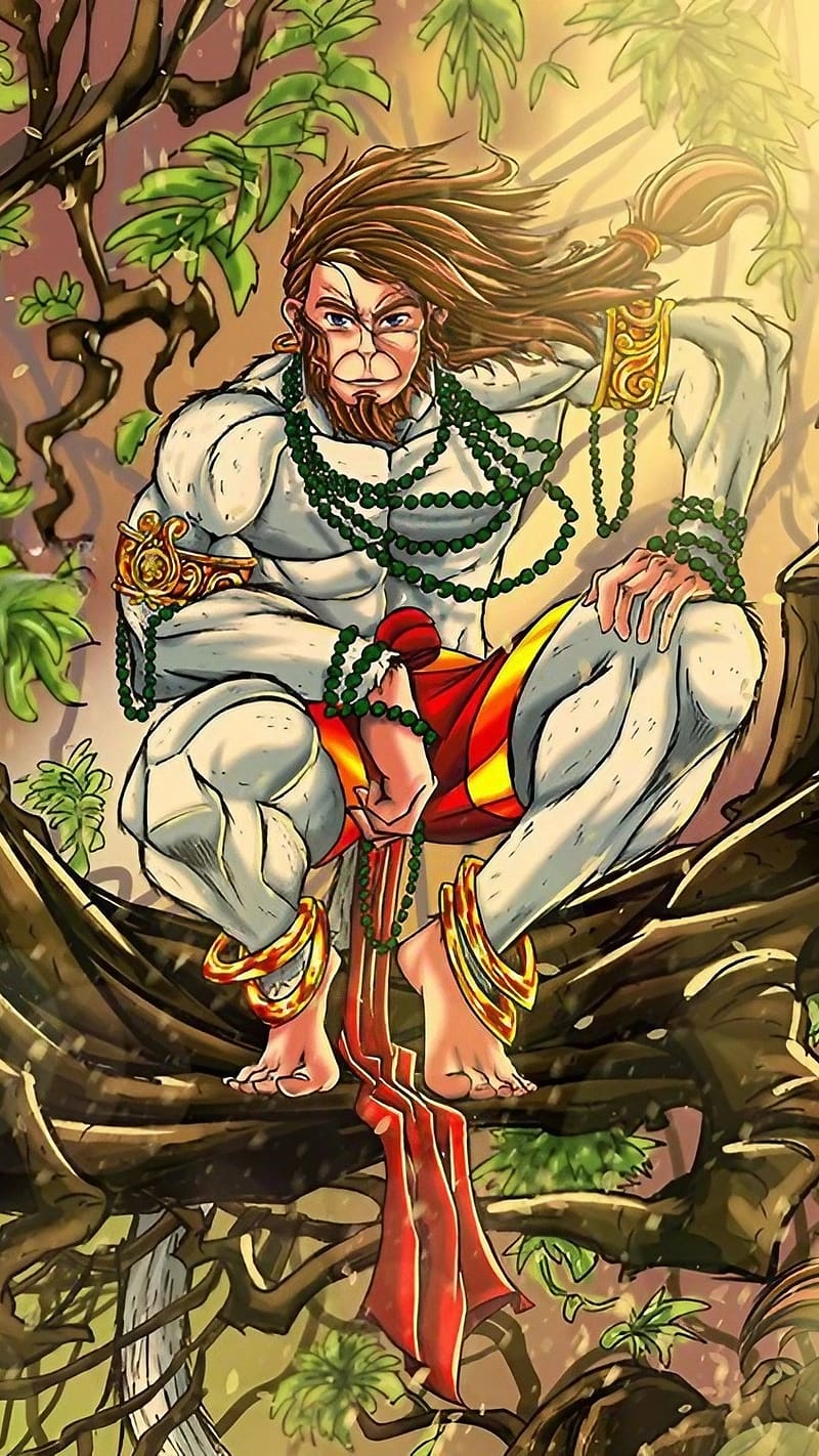 Lord Hanuman , Art Work, bajrangbali, lord, god, HD phone wallpaper