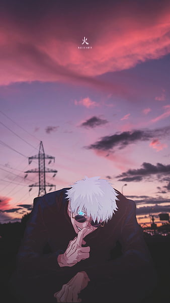 Aesthetic anime town, 0w0, calming, street, sunset, thanks, HD phone  wallpaper