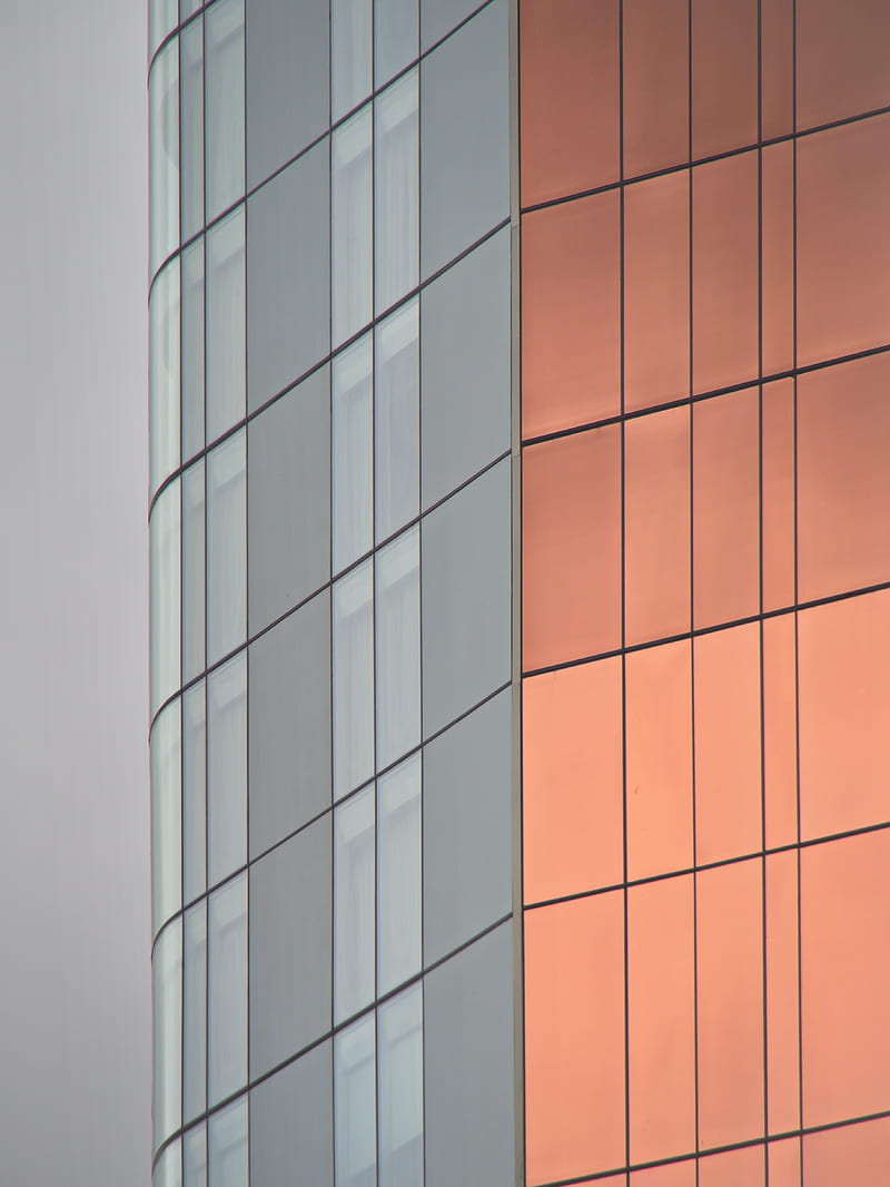 building, facade, glass, windows, architecture, HD phone wallpaper