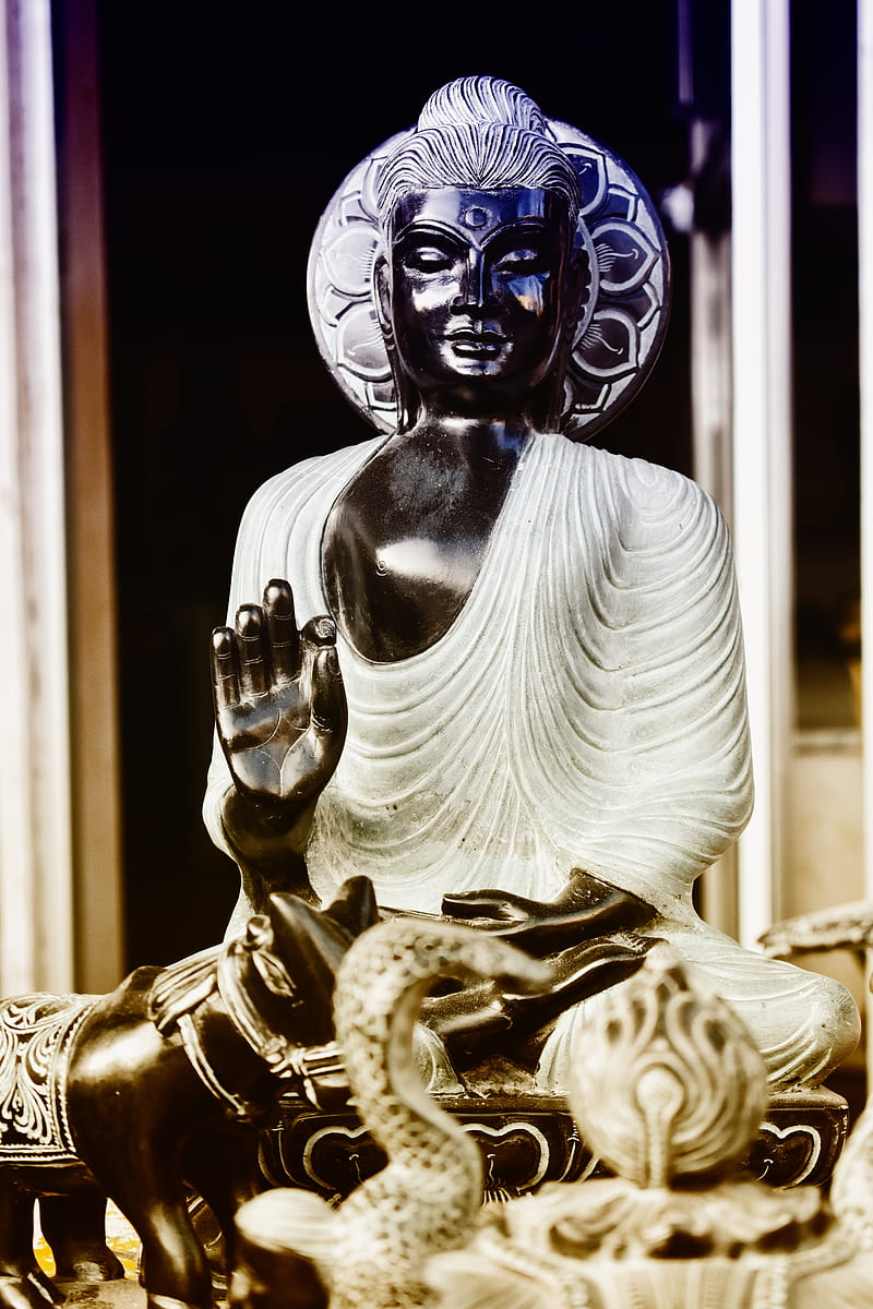 Budha, arni, by, statue, HD phone wallpaper
