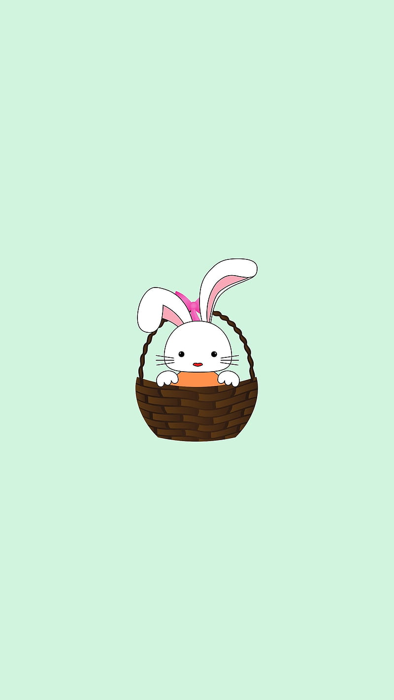 Cute Bunny, adorable funny bunnies, aesthetic bunny rabbit, easter egg gift, happy rabbits, kawaii theme, little sweet bunnies, lovely easter eggs, spring holiday theme, summer Easter, wonderland, HD phone wallpaper