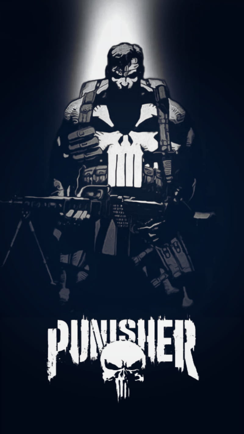 The Punisher Black, black, club, frank castle, gun, jon bernthal, label, marvel, punisher, rock, wrestling, HD phone wallpaper