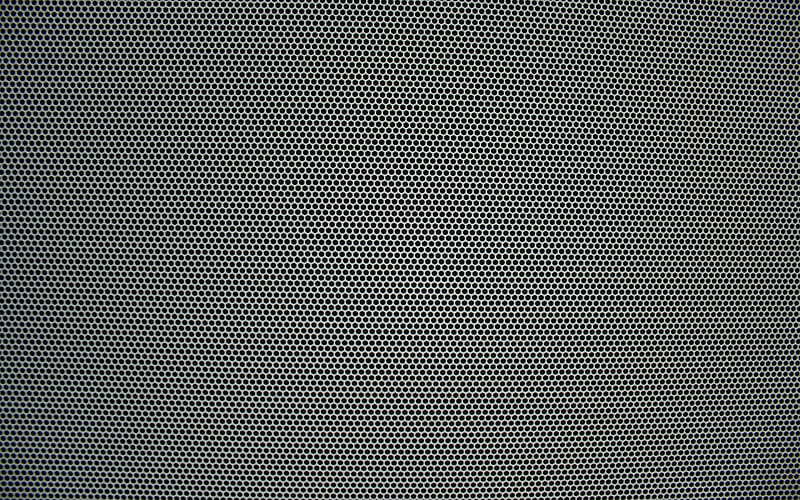 metal dotted texture metal grid, gray metal background, metal textures, macro, metal grid background, HD wallpaper